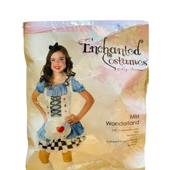 Enchanted Costumes Miss Wonderland Childrens Halloween Costume Medium (7-10) - Picture 2 of 8